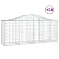 Pikkukuva 3 / 7: vidaXL Kaarevat kivikorit 10 kpl 200x50x80/100 cm galvanoitu rauta -  Kukkaruukut & istutuslaatikot