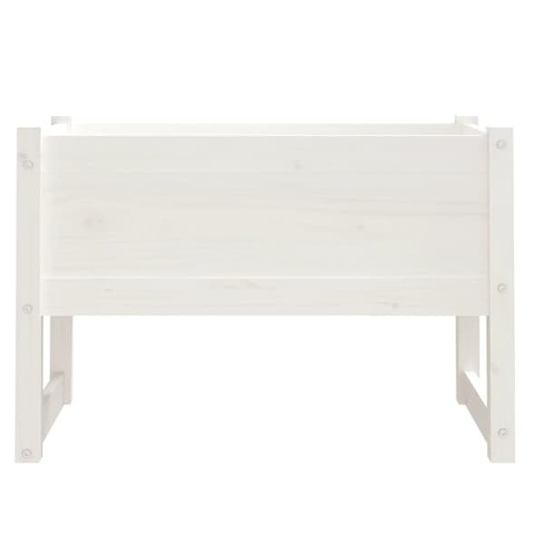 vidaXL Kukkalaatikko valkoinen 78x40x52 cm täysi mänty -  Kukkaruukut & istutuslaatikot