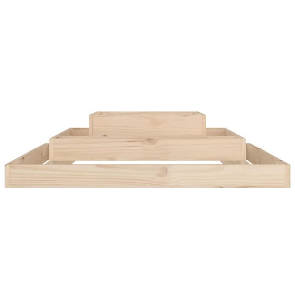 vidaXL Odlingslåda 110x110x27 cm massiv furu - Krukor & odlingslådor
