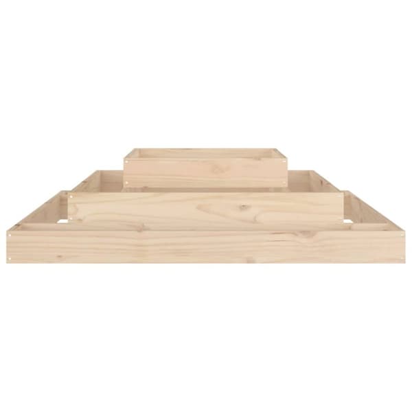 vidaXL Odlingslåda 110x110x27 cm massiv furu - Krukor & odlingslådor