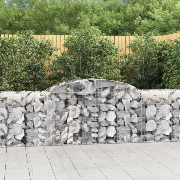 vidaXL Kaarevat kivikorit 6 kpl 300x50x80/100 cm galvanoitu rauta -  Kukkaruukut & istutuslaatikot