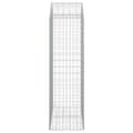 Pikkukuva 5 / 6: vidaXL Kaareva kivikori 100x50x160/180 cm galvanoitu rauta -  Kukkaruukut & istutuslaatikot