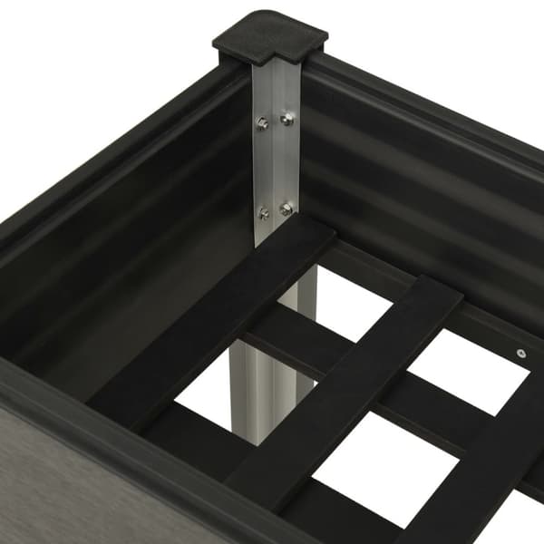 vidaXL højbed 75x40x75 cm WPC grå -  Plantekrukker