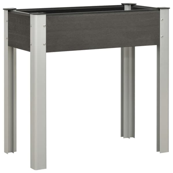vidaXL højbed 75x40x75 cm WPC grå -  Plantekrukker