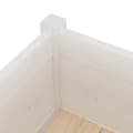Pikkukuva 6 / 8: vidaXL Ulkokukkalaatikko valkoinen 70x70x70 cm täysi mänty -  Kukkaruukut & istutuslaatikot