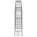 Miniatyrbillede 6 af 7: vidaXL buede gabionkurve 3 stk. 400x30x100/120 cm galvaniseret jern -  Plantekrukker