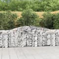 Miniatyrbillede 1 af 7: vidaXL buede gabionkurve 3 stk. 400x30x100/120 cm galvaniseret jern -  Plantekrukker
