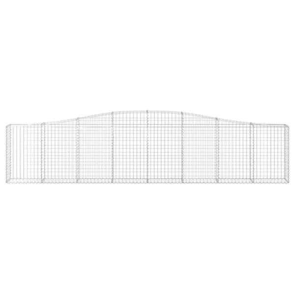 vidaXL buede gabionkurve 2 stk. 400x30x80/100 cm galvaniseret jern - Plantekrukker