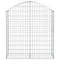 Miniatyrbillede 4 af 6: vidaXL buet gabionkurv 100x30x100/120 cm galvaniseret jern -  Plantekrukker