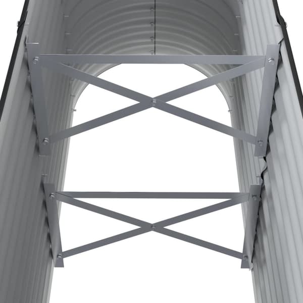 vidaXL plantekasse 114x40x68 cm pulverlakeret stål antracitgrå -  Plantekrukker