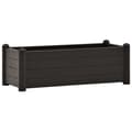 Pikkukuva 3 / 7: vidaXL Korotettu kukkalaatikko PP antrasiitti 100x43x35 cm -  Kukkaruukut & istutuslaatikot