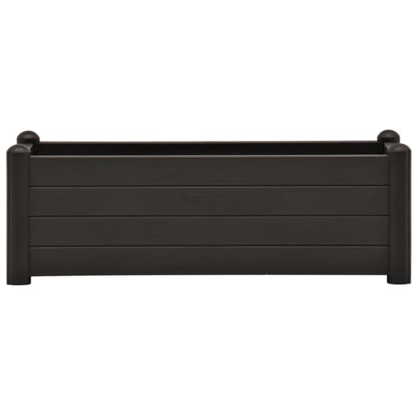 vidaXL Korotettu kukkalaatikko PP antrasiitti 100x43x35 cm - Kukkaruukut & istutuslaatikot