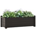 Pikkukuva 1 / 7: vidaXL Korotettu kukkalaatikko PP antrasiitti 100x43x35 cm -  Kukkaruukut & istutuslaatikot