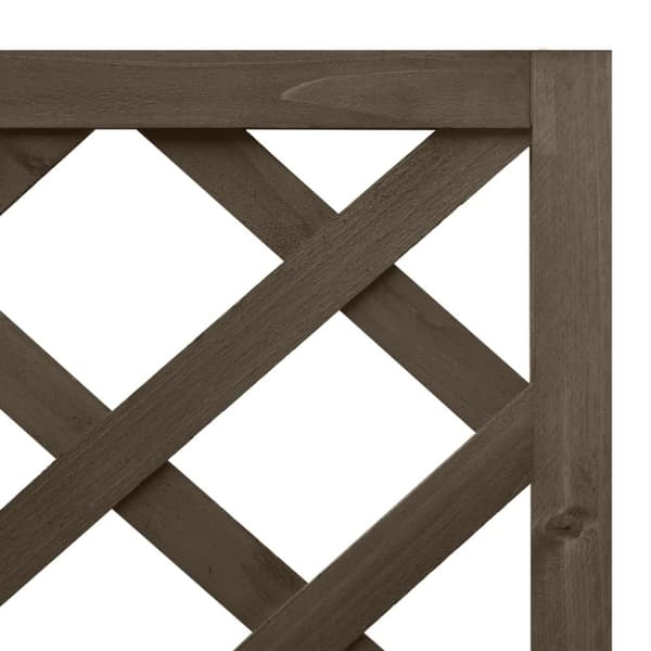 vidaXL Hörnspaljé med odlingslåda grå 40x40x150 cm massivt granträ -  Krukor & odlingslådor