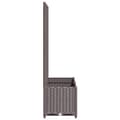 Miniatyrbillede 6 af 9: vidaXL plantekasse med espalier 80x40x136 cm PP brun -  Plantekrukker