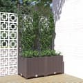 Miniatyrbillede 1 af 9: vidaXL plantekasse med espalier 80x40x136 cm PP brun -  Plantekrukker
