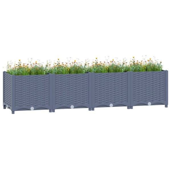 vidaXL højbed 160x40x38 cm polypropylen -  Plantekrukker