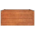 Pikkukuva 5 / 8: vidaXL Korotettu kukkalaatikko ruoste 100x100x45 cm Corten teräs -  Kukkaruukut & istutuslaatikot