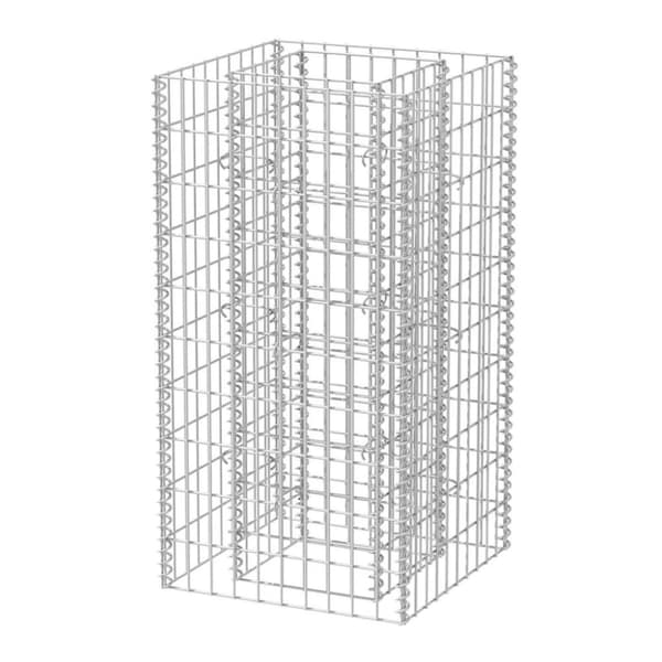 vidaXL Planteringsgabion upphöjd stål 50x50x100 cm - Krukor & odlingslådor