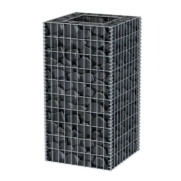vidaXL Planteringsgabion upphöjd stål 50x50x100 cm - Krukor & odlingslådor