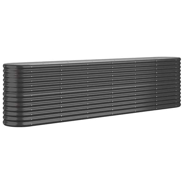 vidaXL Korotettu kukkalaatikko jauhemaalattu teräs 260x40x68 -  Kukkaruukut & istutuslaatikot