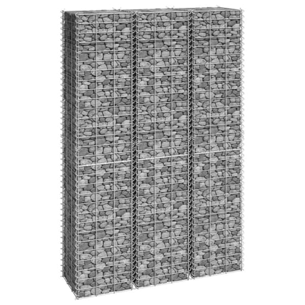 vidaXL gabion-højbede 3 stk. 30x30x150 cm jern -  Plantekrukker