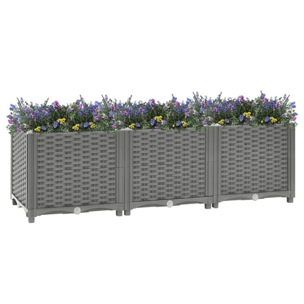 vidaXL højbed 120x40x38 cm polypropylen -  Plantekrukker