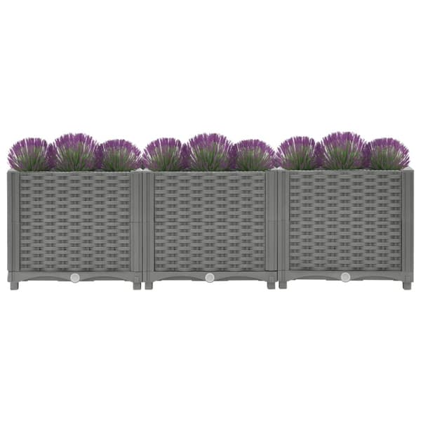 vidaXL højbed 120x40x38 cm polypropylen -  Plantekrukker