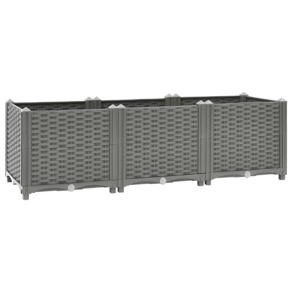 vidaXL højbed 120x40x38 cm polypropylen -  Plantekrukker