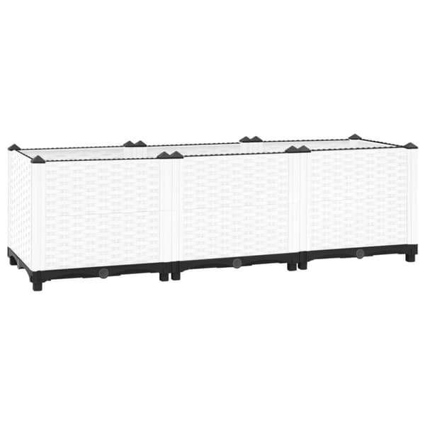 vidaXL højbed 120x40x38 cm polypropylen - Plantekrukker
