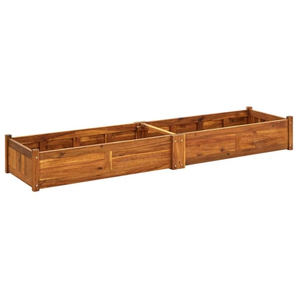 vidaXL Puutarhan korotettu kukkalaatikko akaasiapuu 200x50x25 cm -  Kukkaruukut & istutuslaatikot