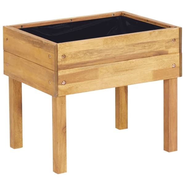vidaXL forhøjet plantekasse 50 x 40 x 45 cm massivt akacietræ -  Plantekrukker