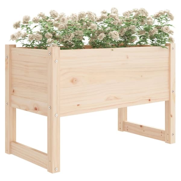vidaXL plantekasse 78x40x52 cm massivt fyrretræ - Plantekrukker