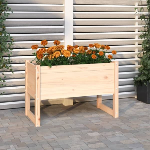 vidaXL plantekasse 78x40x52 cm massivt fyrretræ - Plantekrukker