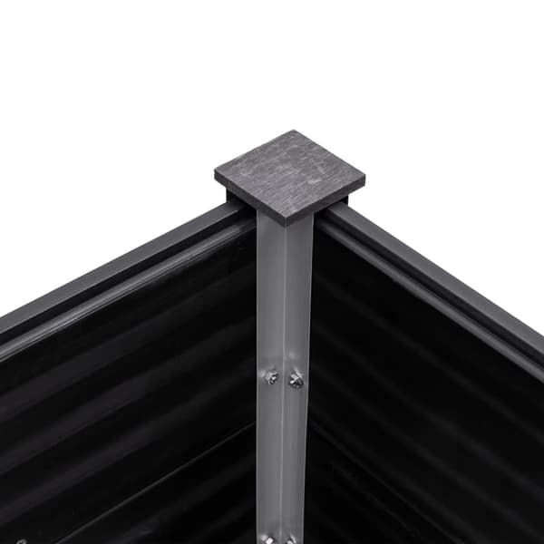 vidaXL hævet plantekasse 250x50x54 cm WPC grå - Plantekrukker