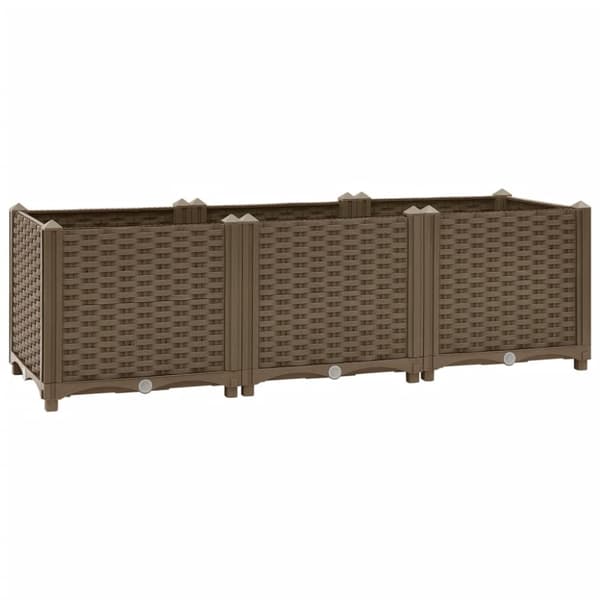 vidaXL højbed 120x40x38 cm polypropylen -  Plantekrukker