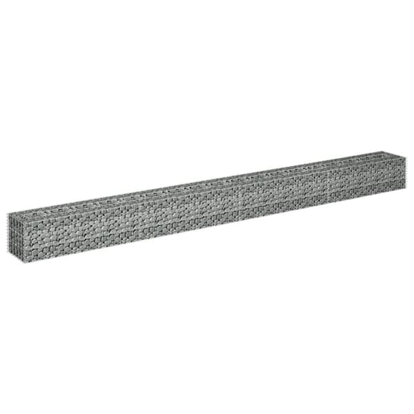 vidaXL gabion-højbed 360x30x30 cm galvaniseret stål -  Plantekrukker