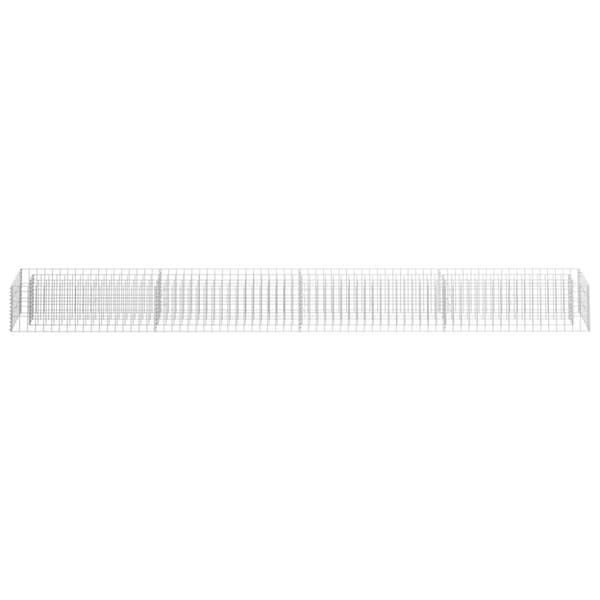 vidaXL gabion-højbed 360x30x30 cm galvaniseret stål -  Plantekrukker
