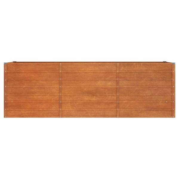 vidaXL højbed 240x80x77 cm cortenstål rustfarvet -  Plantekrukker