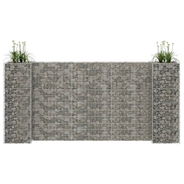 vidaXL H-formet gabion-plantekasse 260x40x120 cm stål -  Plantekrukker