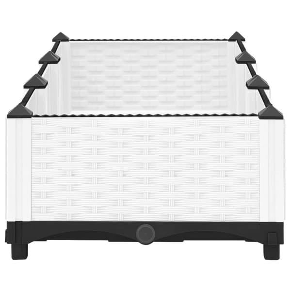 vidaXL Korotettu kukkalaatikko 120x40x23 cm polypropeeni -  Kukkaruukut & istutuslaatikot