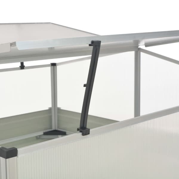 vidaXL Växthus brun 100x100x85 cm galvaniserat stål -  Krukor & odlingslådor