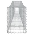 Pikkukuva 5 / 6: vidaXL Kaareva kivikori 400x30x40/60 cm galvanoitu rauta -  Kukkaruukut & istutuslaatikot