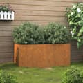 Pikkukuva 2 / 11: vidaXL Kukkalaatikko 62x30x29 cm Corten teräs -  Kukkaruukut & istutuslaatikot