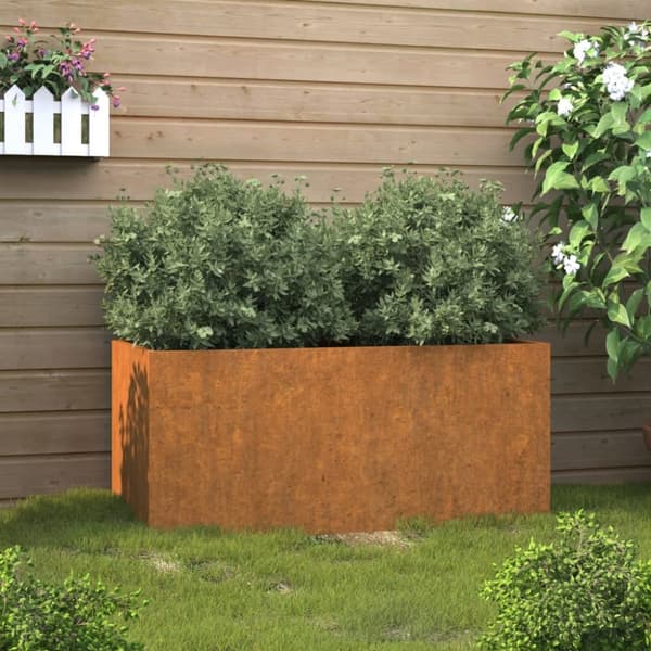 vidaXL Kukkalaatikko 62x30x29 cm Corten teräs -  Kukkaruukut & istutuslaatikot