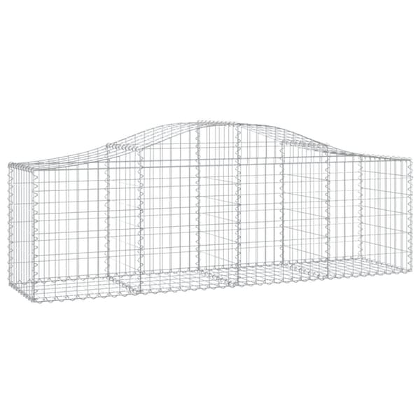 vidaXL Kaarevat kivikorit 4 kpl 200x50x60/80 cm galvanoitu rauta -  Kukkaruukut & istutuslaatikot