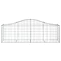 Pikkukuva 5 / 7: vidaXL Kaarevat kivikorit 4 kpl 200x50x60/80 cm galvanoitu rauta -  Kukkaruukut & istutuslaatikot