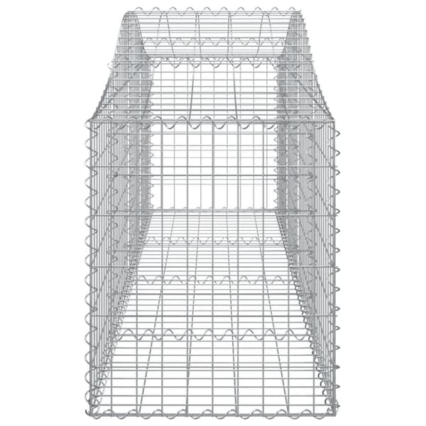vidaXL Kaarevat kivikorit 4 kpl 200x50x60/80 cm galvanoitu rauta -  Kukkaruukut & istutuslaatikot