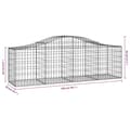 Pikkukuva 7 / 7: vidaXL Kaarevat kivikorit 4 kpl 200x50x60/80 cm galvanoitu rauta -  Kukkaruukut & istutuslaatikot