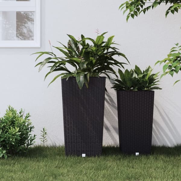 vidaXL Blomkruka med avtagbar insida antracit 21/49 L PP-rotting -  Krukor & odlingslådor